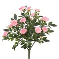 Dare2Decor Light Pink Mini Diamond Rosa X5 Floral Bush 15 in. DA832262